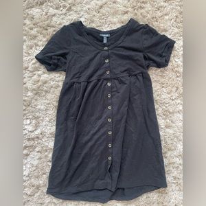 Modcloth button down black dress Medium